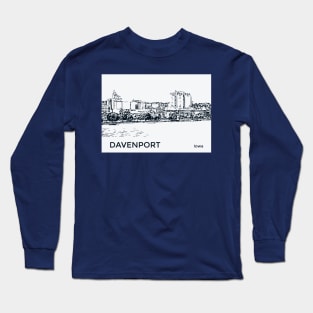 Davenport Iowa Long Sleeve T-Shirt